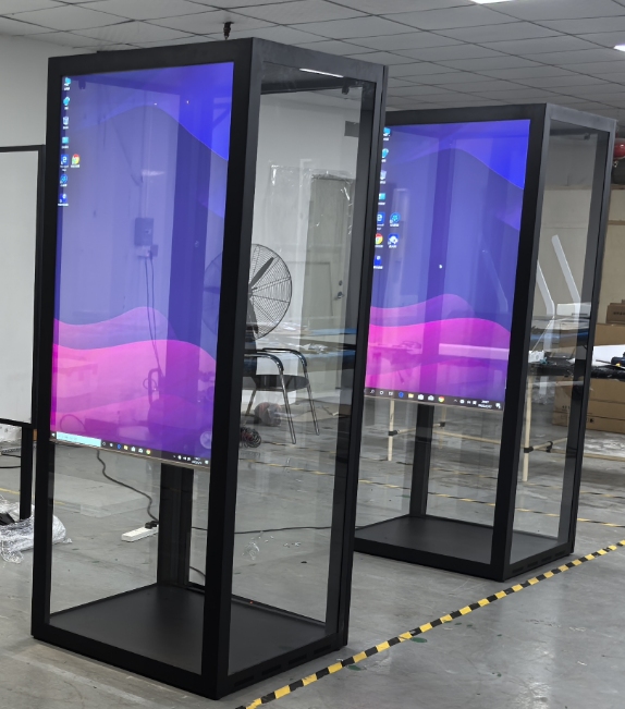 Showcase per la visualizzazione dello schermo OLED trasparente da 55 pollici